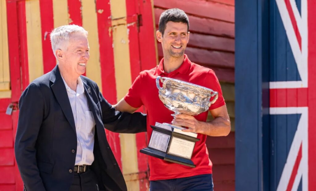 Craig Tiley Novak Djokovic