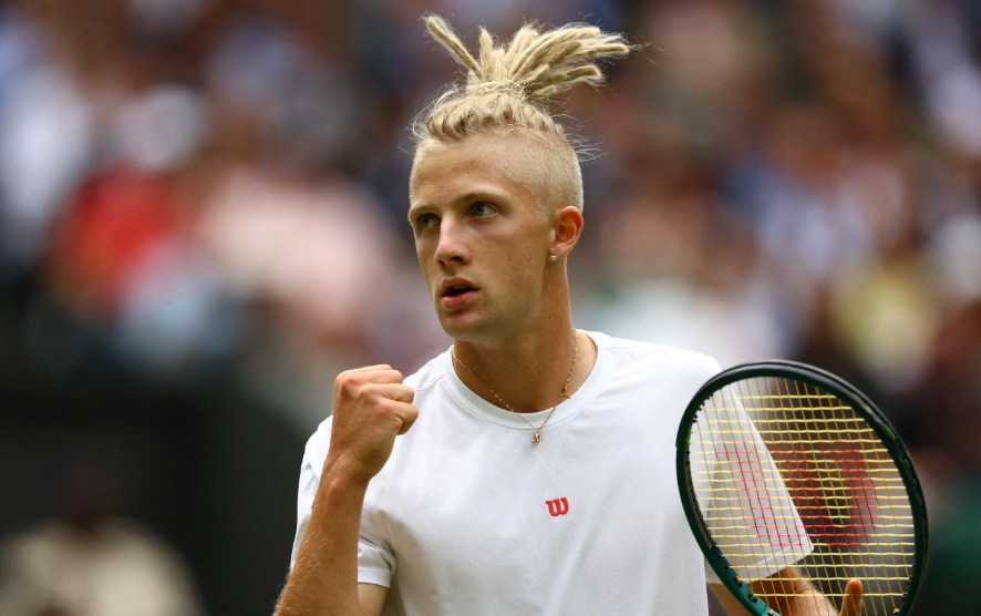 Mark Lajal at Wimbledon