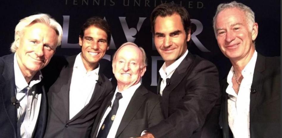 Federer Nadal Mcenroe borg Laver