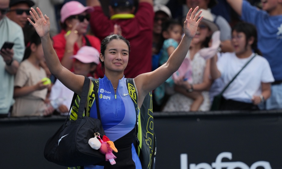 Alexandra Eala en su primera presentación en el Abierto de Australia