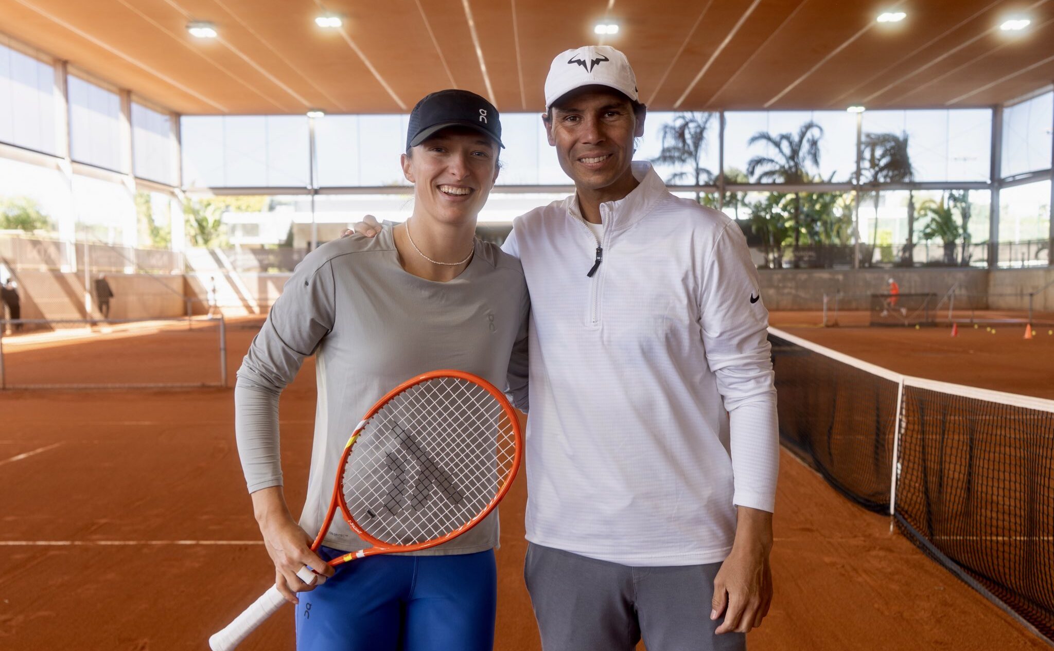 Iga Swiatek y Rafael Nadal