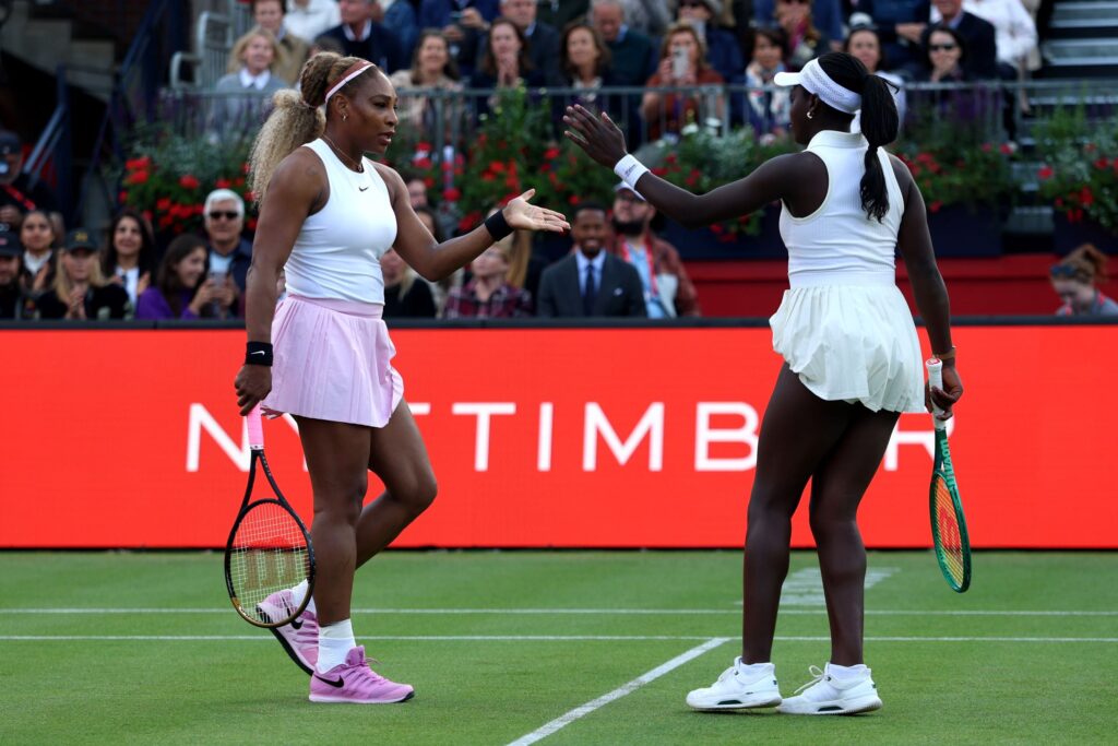 Serena Williams en su regreso al profesionalismo. (THE HSBC CHAMPIONSHIPS)