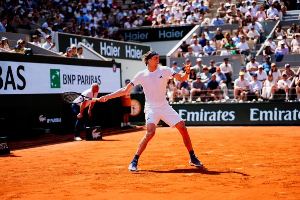 Alexander Zverev en Roland Garros | Geoffrey Lowe