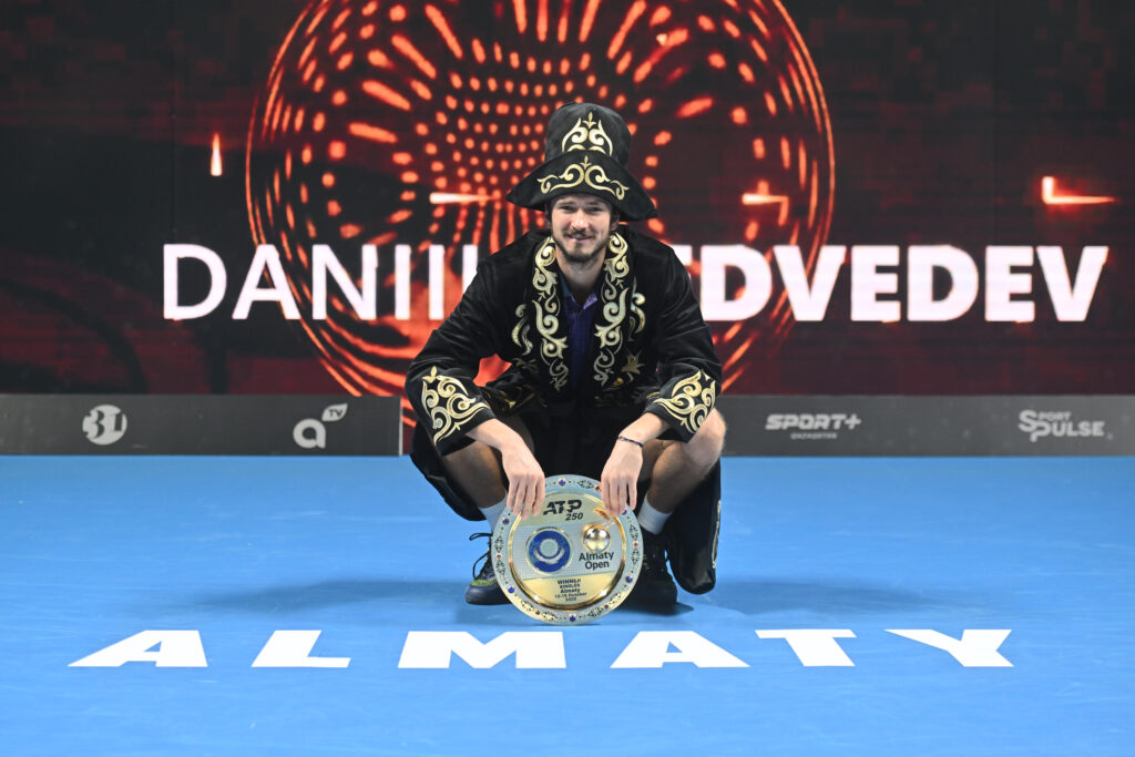 Daniil Medvedev, ganador del Almaty Open 2025.