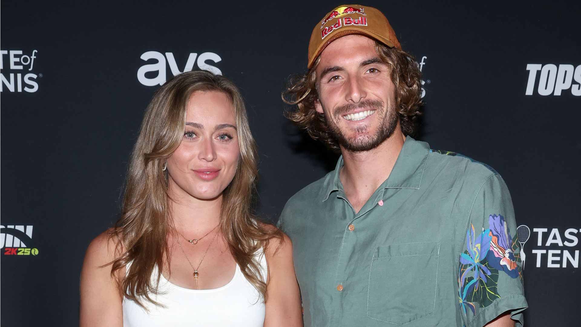 Stefanos Tsitsipas and Paula Badosa