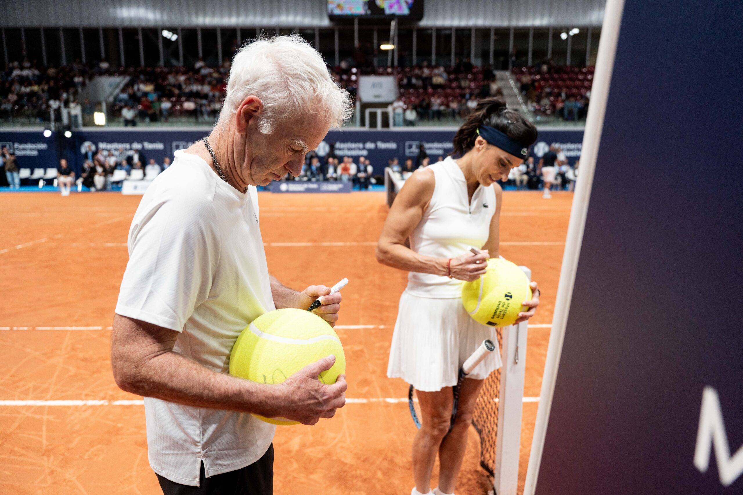 Mcenroe y Sabatini, durante el evento celebrado en Madrid | Sanitas